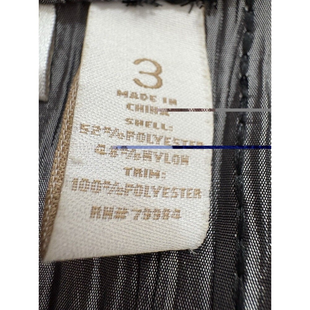 Chico’s Gray Black Blazer Open Front Sz 3 X-Large Women Dressy Black Lace Trim - Picture 6 of 9